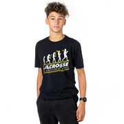 Guys Lacrosse Short Sleeve T-Shirt - Evolution of Lacrosse