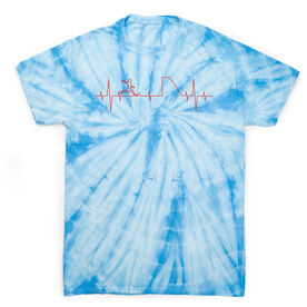 Soccer Short Sleeve T-Shirt - Soccer Heartbeat Tie Dye