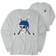 Hockey Tshirt Long Sleeve - Chill to the Bone (Back Design)