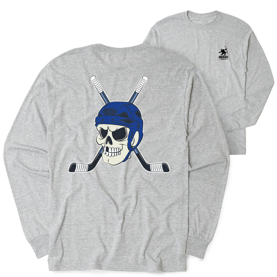 Hockey Tshirt Long Sleeve - Chill to the Bone (Back Design)