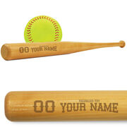 Engraved Mini Softball Bat - Team Name and Player Name