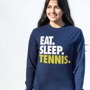 Tennis Tshirt Long Sleeve - Eat. Sleep. Tennis