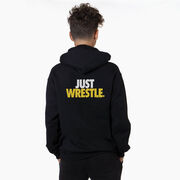 Wrestling Hooded Sweatshirt - Just Wrestle (Back Design)