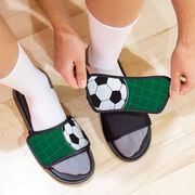 Soccer Repwell&reg; Slide Sandals - Ball Reflected