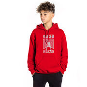 Guys Lacrosse Hooded Sweatshirt - Raised In The Cage