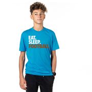 Football T-Shirt Short Sleeve Eat. Sleep. Football.