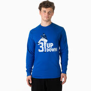 Baseball Tshirt Long Sleeve - 3 Up 3 Down 