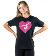 Gymnastics Short Sleeve T-Shirt - Gymnast Heart