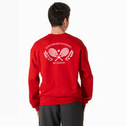 Tennis Crewneck Sweatshirt - Love Means Nothing In Tennis (Back Design)