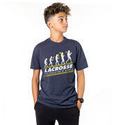 Guys Lacrosse Short Sleeve T-Shirt - Evolution of Lacrosse