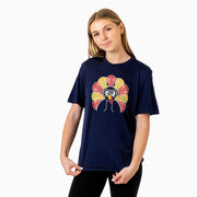 Girls Lacrosse Short Sleeve Performance Tee - Goofy Turkey Player