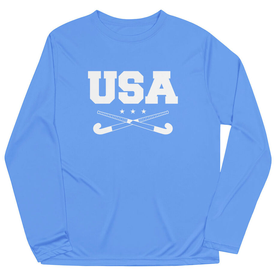Field Hockey Long Sleeve Performance Tee - USA