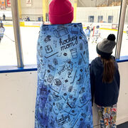 Hockey Gameday Puffle Blanket - Hockey Mom