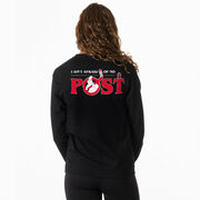 Hockey Tshirt Long Sleeve - Ain't Afraid of No Post (Back Design)