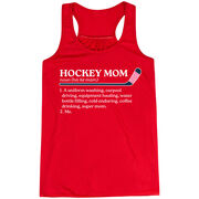 Hockey Flowy Racerback Tank Top - Hockey Mom Definition