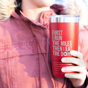 Running 20oz. Double Insulated Tumbler - Then I Eat The Donuts