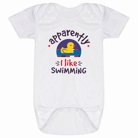 Swimming Baby One-Piece - Apparently I Like Swimming
