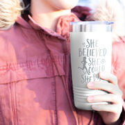 Running 20 oz. Double Insulated Tumbler - She Believed She Could So She Did