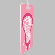 Girls Lacrosse Bag/Luggage Tag - Monogrammed Lax is Life