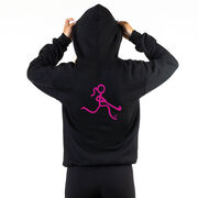 Field Hockey Hooded Sweatshirt - Neon Field Hockey Girl (Back Design)