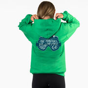 Skiing Hooded Sweatshirt - The Mountains Are Calling (Back Design)