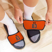 Personalized Repwell&reg; Slide Sandals - Name and Number