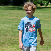 Guys Lacrosse Short Sleeve Performance Tee - Lacrosse Eagle