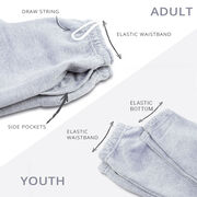 Hockey Fleece Sweatpants - Hockey Stick Word