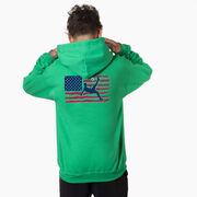 Soccer Hooded Sweatshirt - Guys Soccer Land That We Love (Back Design)