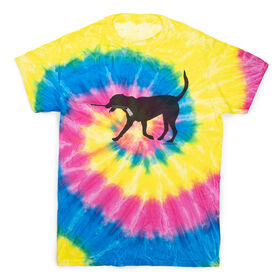 Hockey Short Sleeve T-Shirt - Howe The Hockey Dog Tie Dye