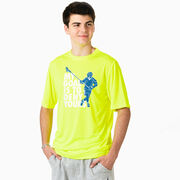 Guys Lacrosse Short Sleeve Performance Tee - My Goal Is To Deny Yours Defenseman