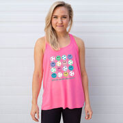 Soccer Flowy Racerback Tank Top - Soccer Makes Me Happy