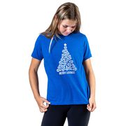 Lacrosse Short Sleeve T-Shirt - Merry Laxmas Tree