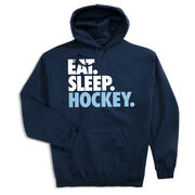 Hockey Hooded Sweatshirt - Eat. Sleep. Hockey.