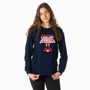 Baseball Tshirt Long Sleeve - Baseball's My Favorite