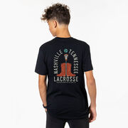 Guys Lacrosse Short Sleeve T-Shirt - Nashville Lacrosse (Back Design)