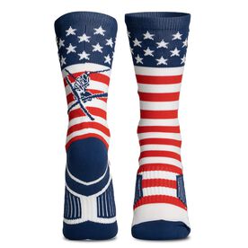 Skiing Woven Mid-Calf Socks - USA Ski