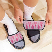 Girls Lacrosse Repwell&reg; Slide Sandals - Pineapples