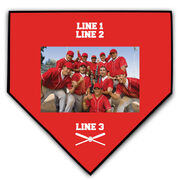Baseball Home Plate Plaque - Team Photo