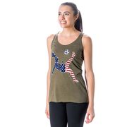 Soccer Women's Everyday Tank Top - Soccer Stars and Stripes Player