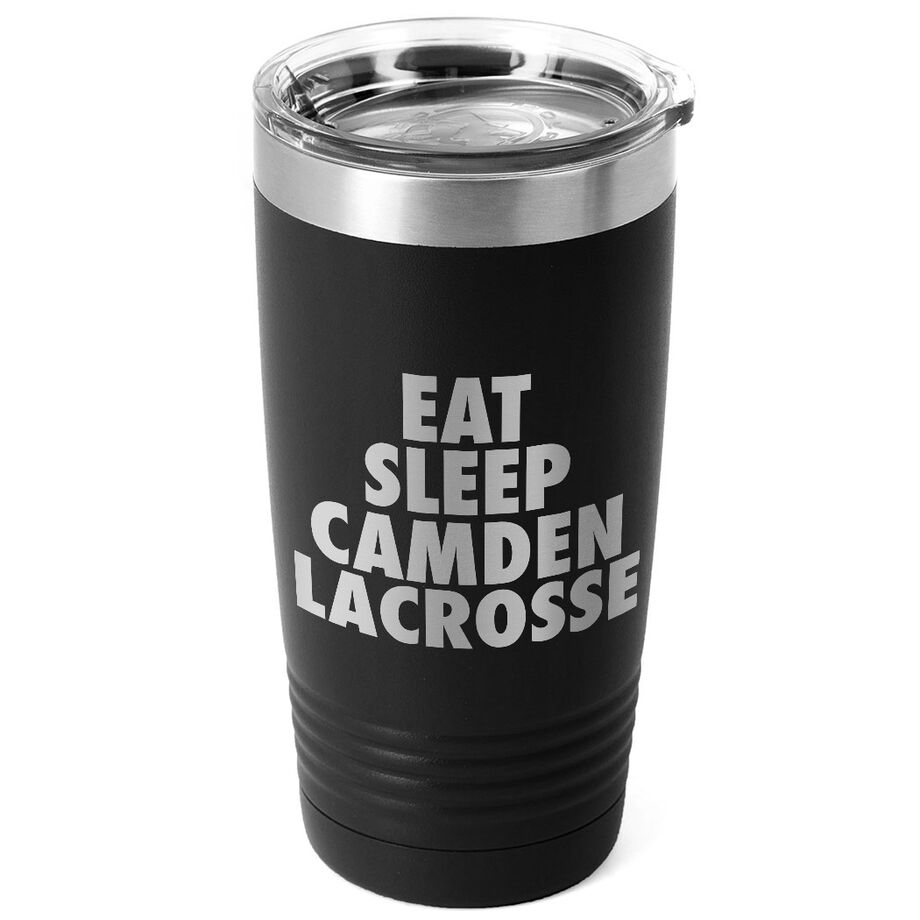 Lacrosse 20 oz. Double Insulated Tumbler - Personalized Eat Sleep Lacrosse