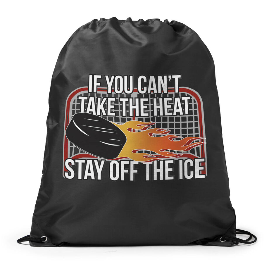 Hockey Drawstring Backpack - If You Can't Take the Heat