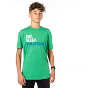Volleyball T-Shirt Short Sleeve Eat. Sleep. Volleyball.