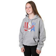 Soccer Hooded Sweatshirt - USA Patriotic