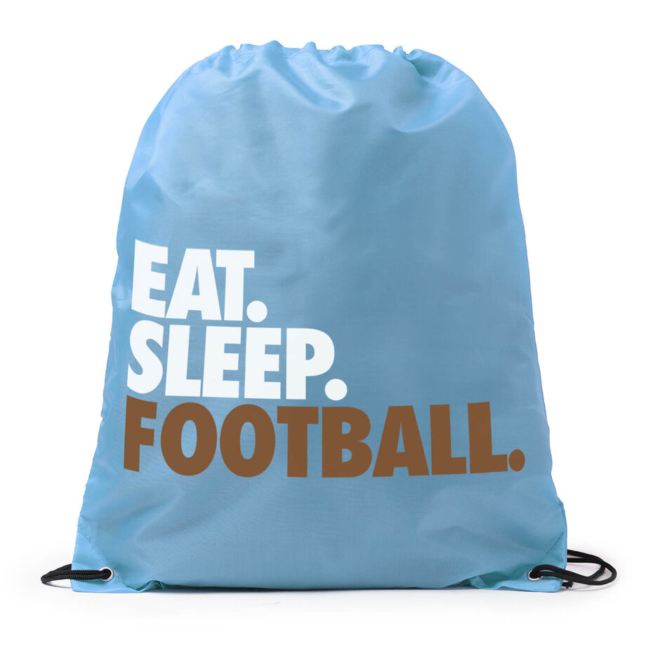 Football Drawstring Backpack Eat. Sleep. Football.