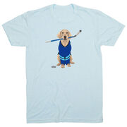Hockey Short Sleeve T-Shirt - Puck The Hockey Dog