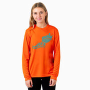 Cross Country Long Sleeve Performance Tee - Winged Foot Inspirational Words