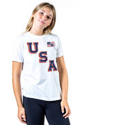 Hockey T-Shirt Short Sleeve - Hockey USA Gold