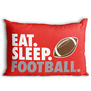 Football Pillowcase - Eat Sleep Football