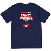 Baseball Short Sleeve Performance Tee - Baseball's My Favorite